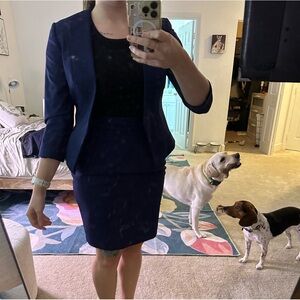 Express 3 piece suit Navy